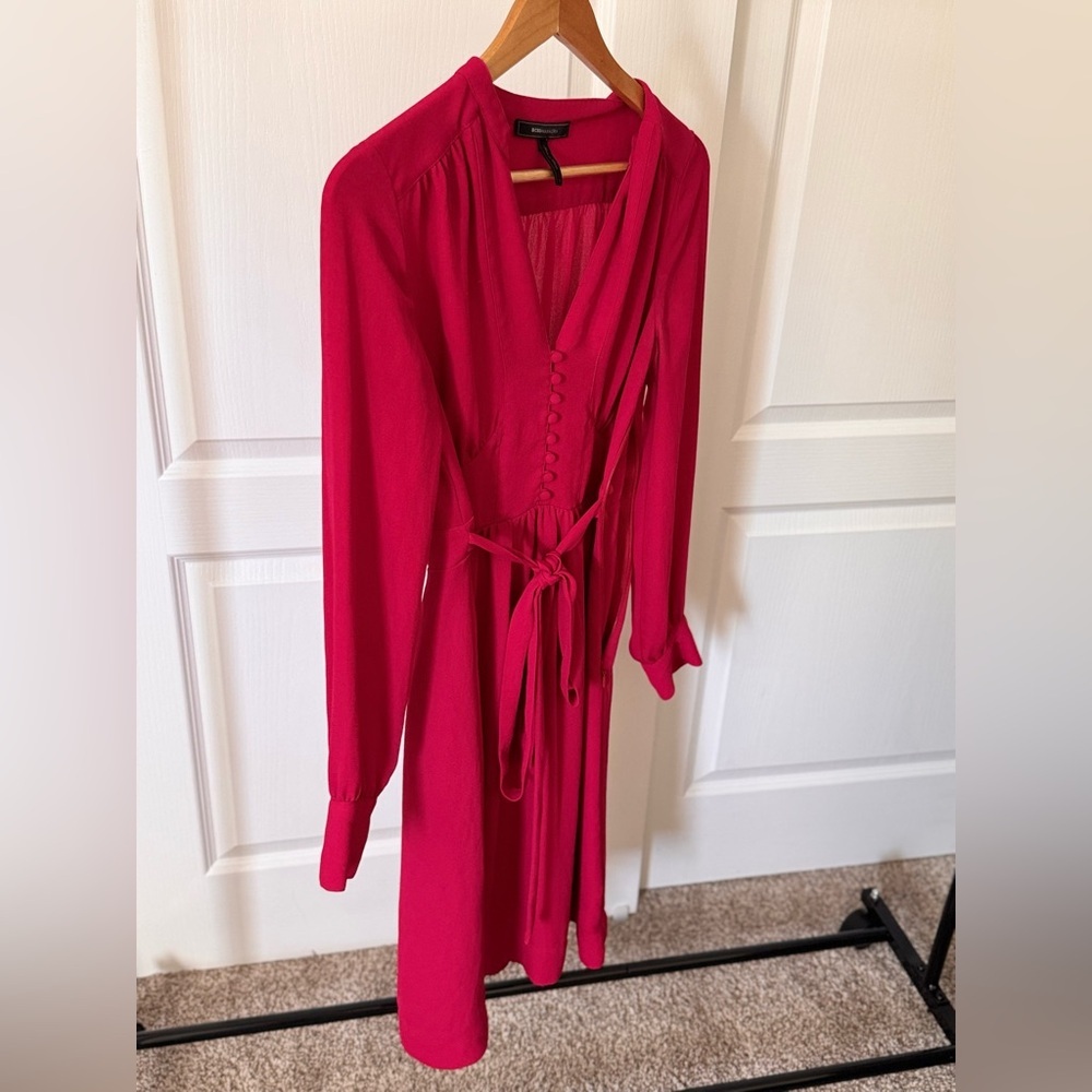 BCBGMAXAZRIA RED DRESS SIZE S - Picture 6 of 10